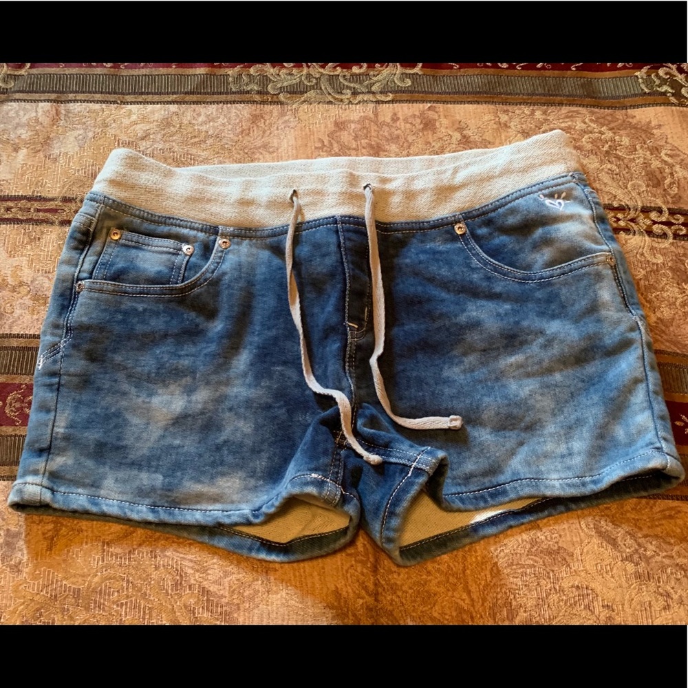 Justice Pull On Denim Shorts Size Girls 16 1/2